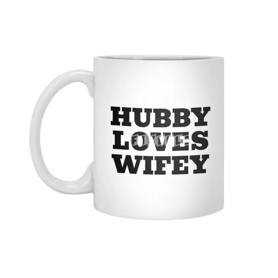 Hubby Loves Wifey Beyaz Kupa
