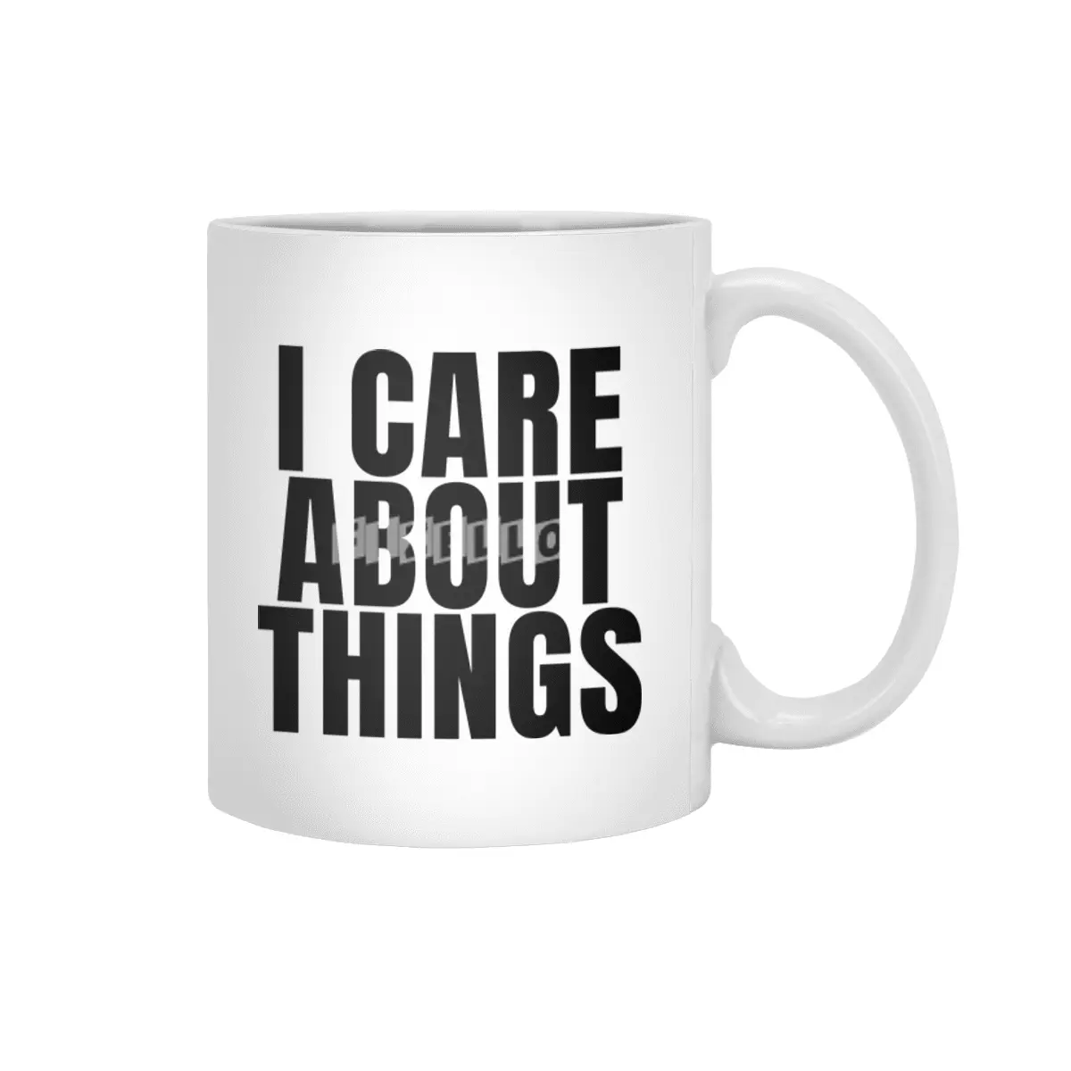 I care about things Beyaz Kupa
