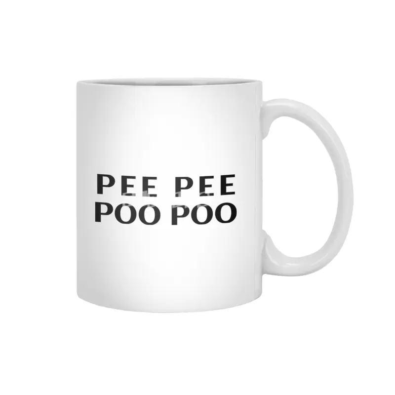 Pee pee poo poo Beyaz Kupa