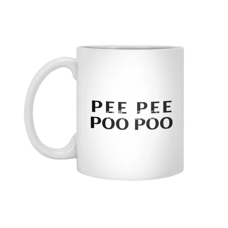 Pee pee poo poo Beyaz Kupa
