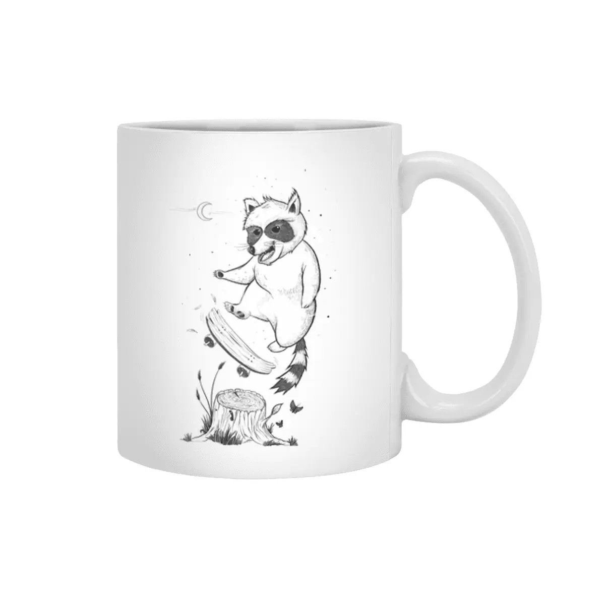 Flippin Racoon Beyaz Kupa