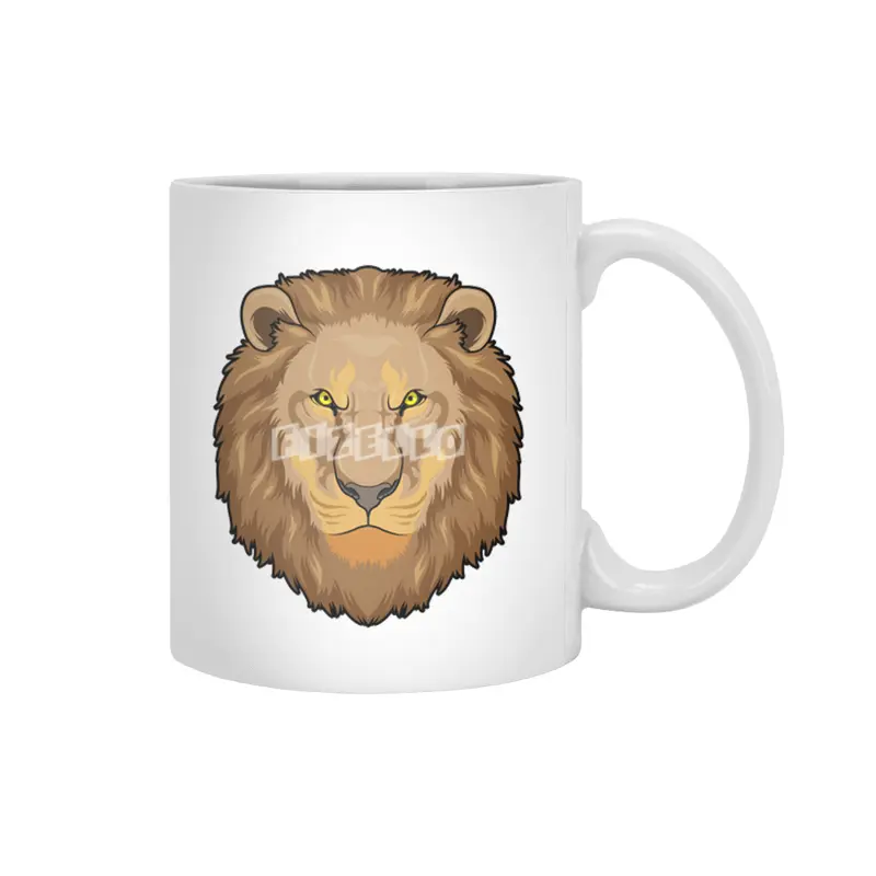 Angry Lion Beyaz Kupa