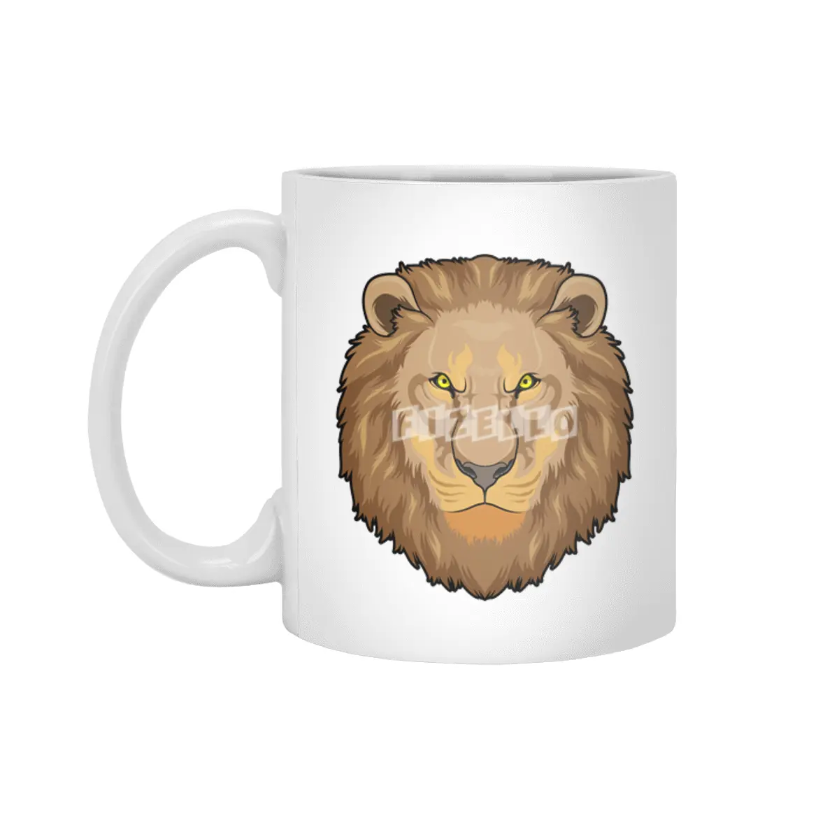 Angry Lion Beyaz Kupa