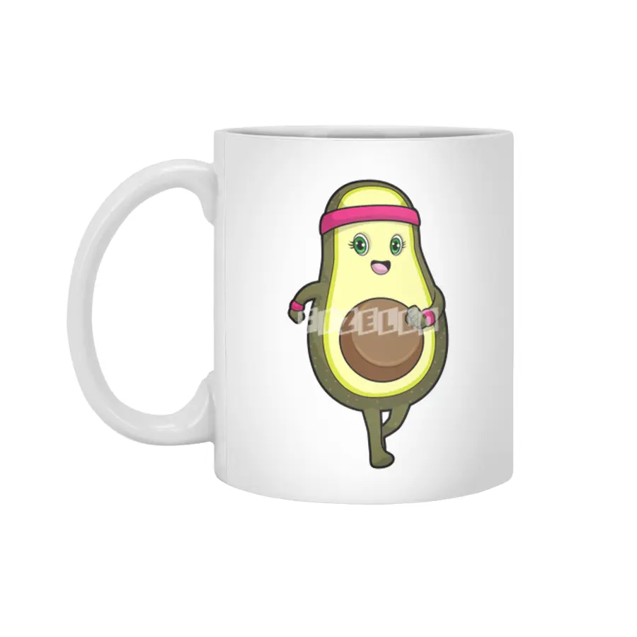 Avocado at Jogging with Headband Beyaz Kupa