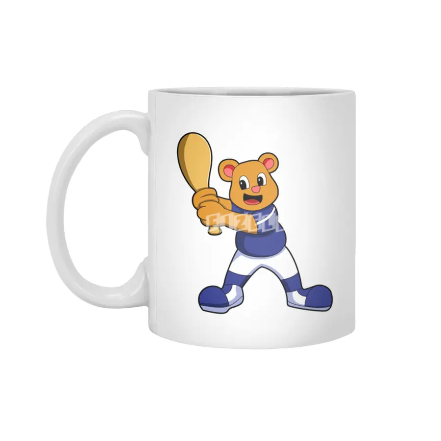 Bear as Batter at Baseball Beyaz Kupa