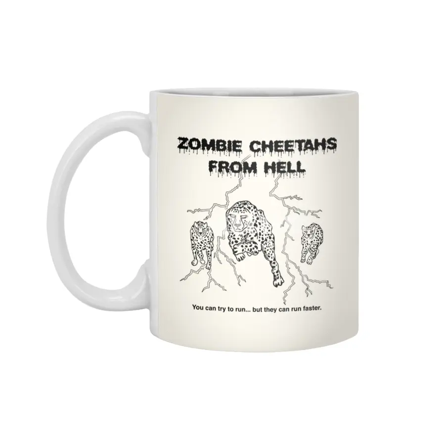 Zombie Cheetahs From Hell Beyaz Kupa