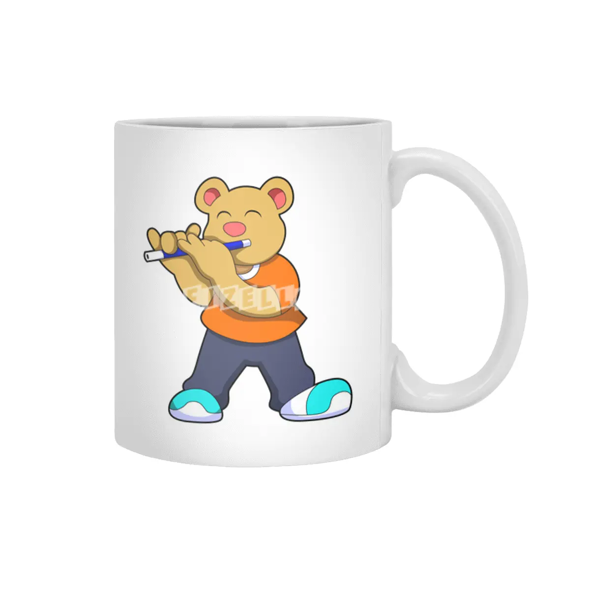 Bear Music Flute Beyaz Kupa
