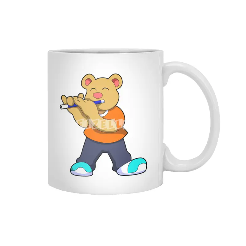 Bear Music Flute Beyaz Kupa