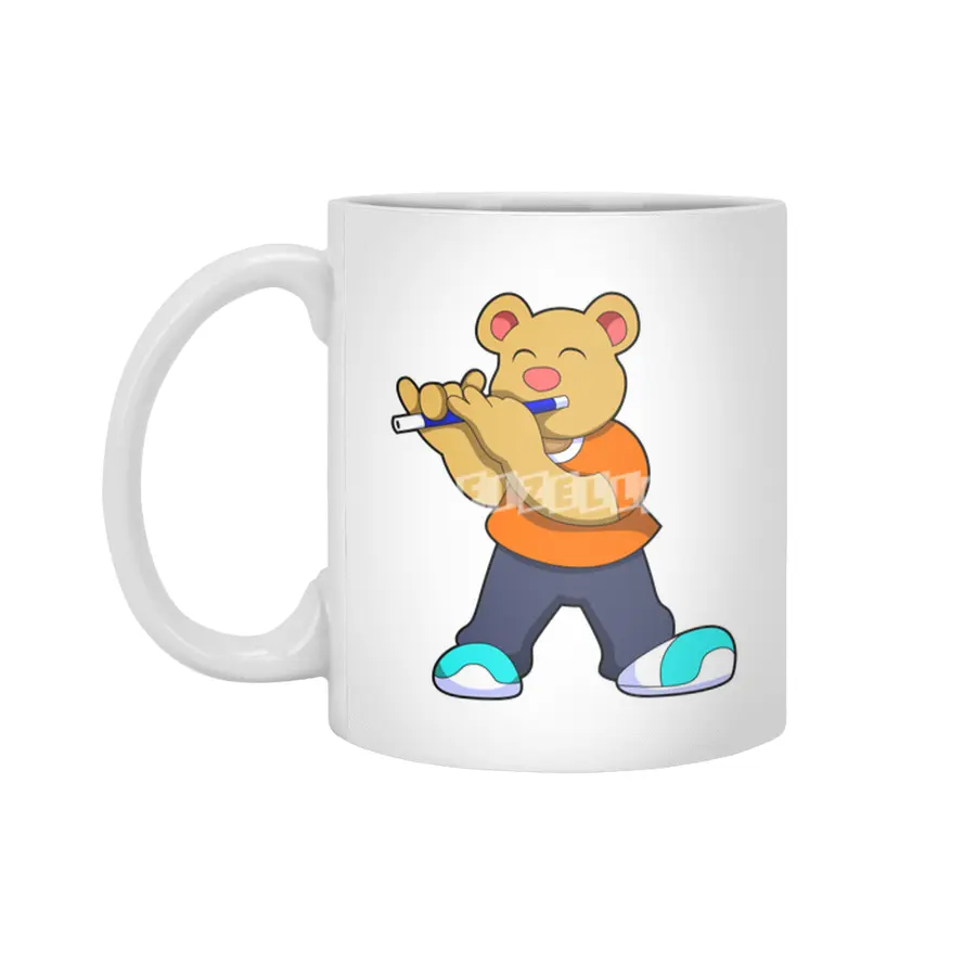 Bear Music Flute Beyaz Kupa