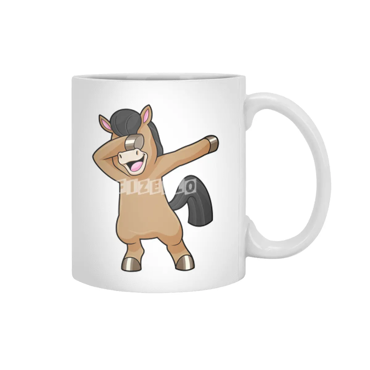 Horse at Hip Hop Dance Dab Beyaz Kupa