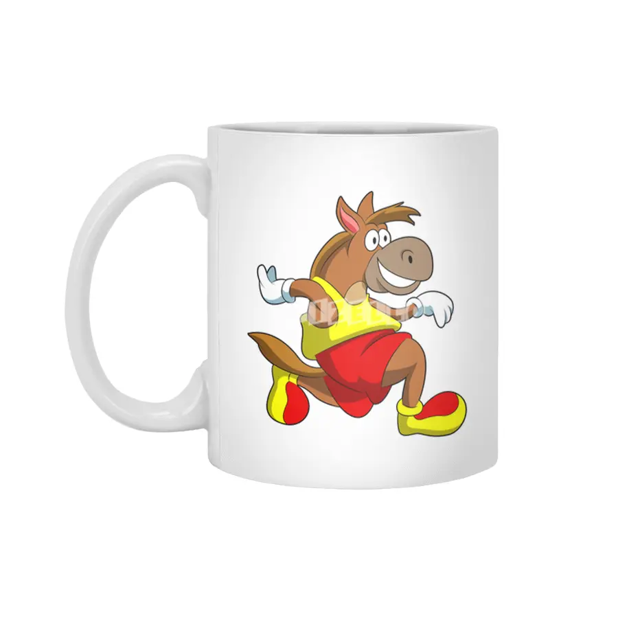 Horse at Running Beyaz Kupa