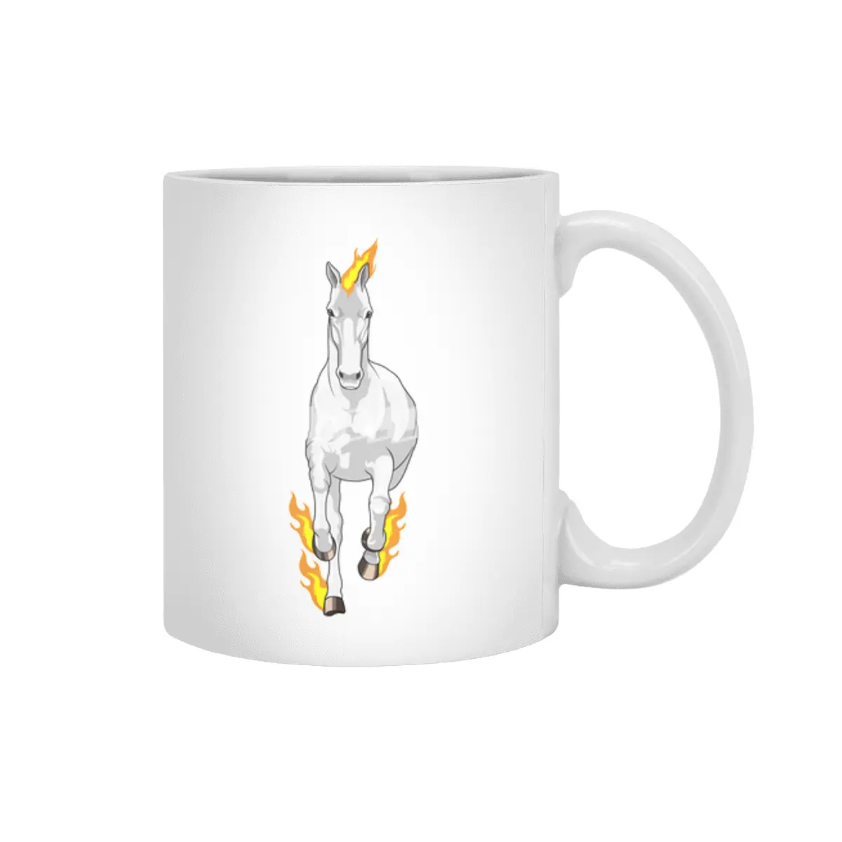 Horse in Flame Beyaz Kupa