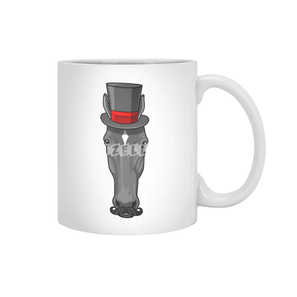 Horse with Cylinder Beyaz Kupa