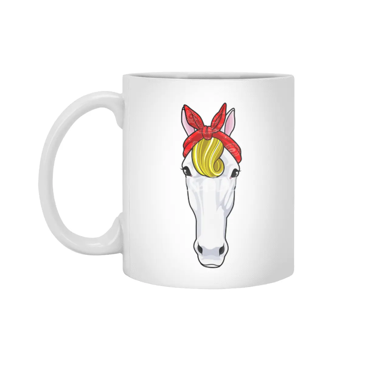 Horse with Ribbon Beyaz Kupa