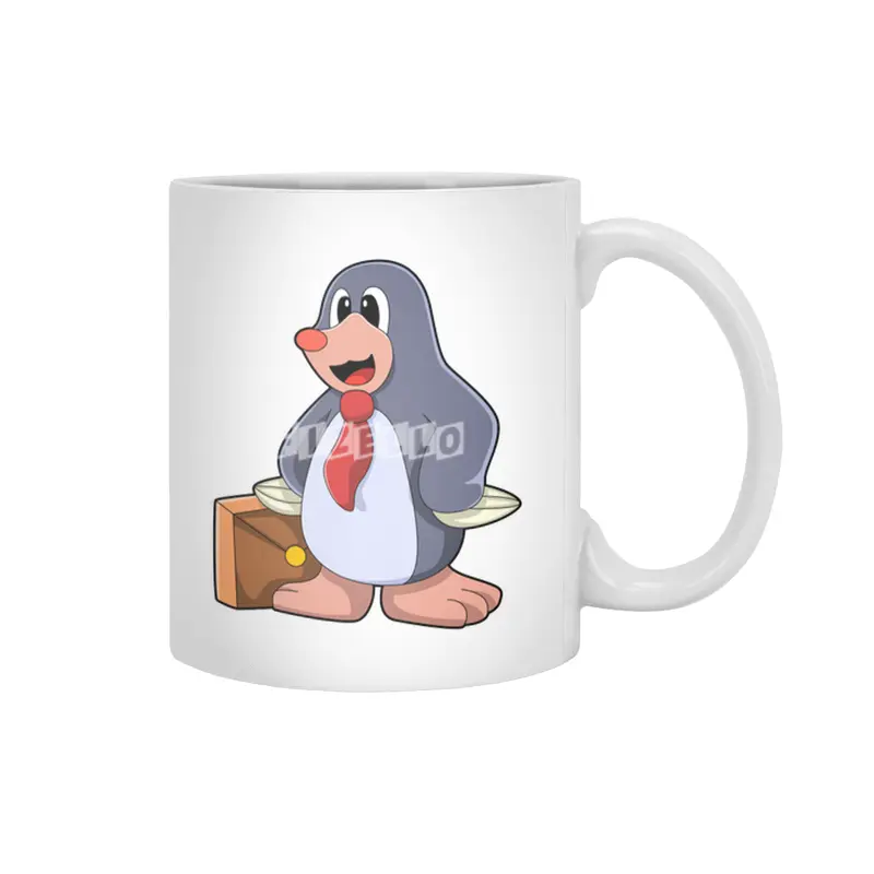 Mole as Entrepreneur with Bag Beyaz Kupa