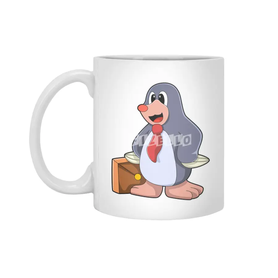 Mole as Entrepreneur with Bag Beyaz Kupa