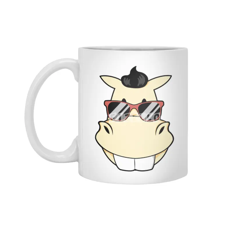 Horse with Sunglasses Beyaz Kupa