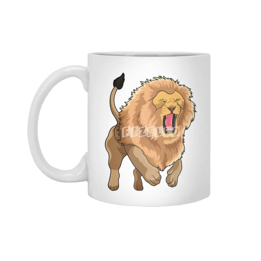 Jumping Lion Beyaz Kupa