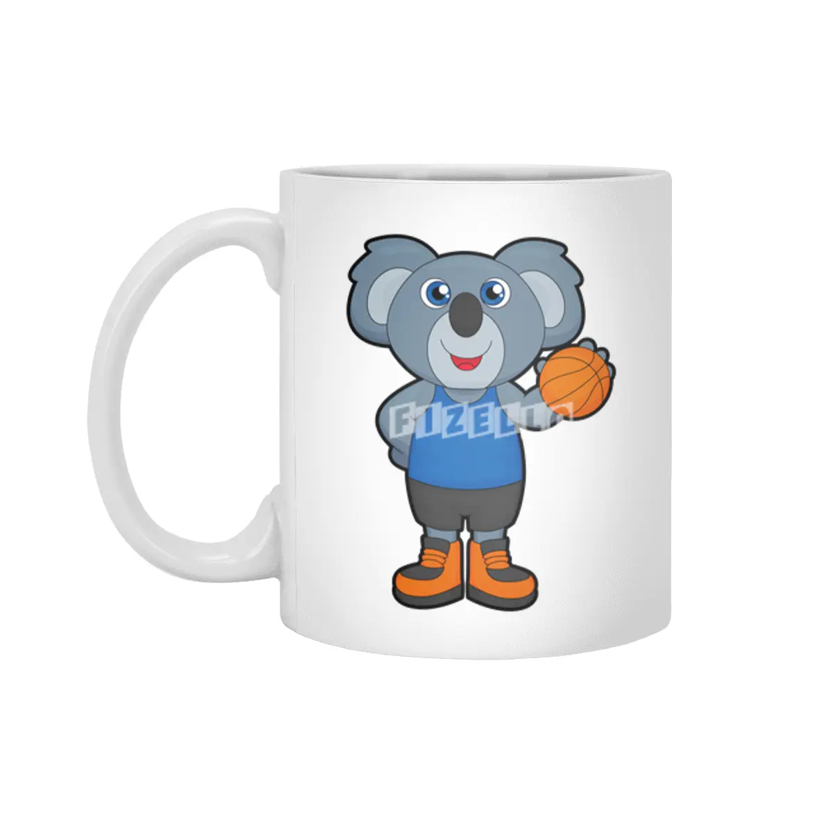 Koala as Basketball player with Basketball Beyaz Kupa
