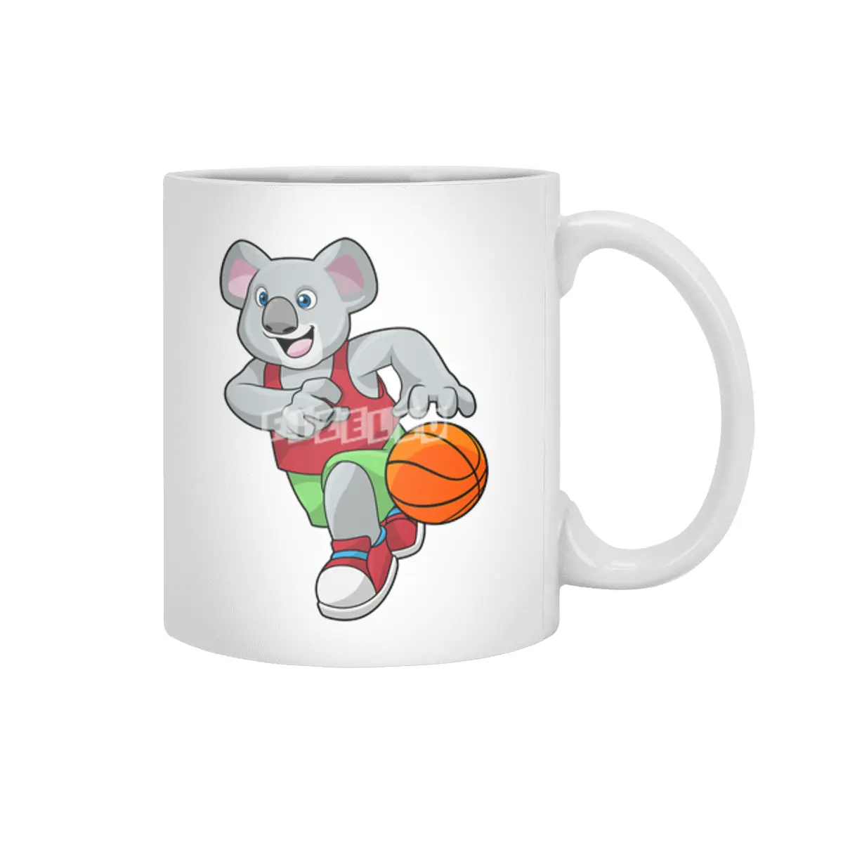 Koala at Basketball Sports Beyaz Kupa