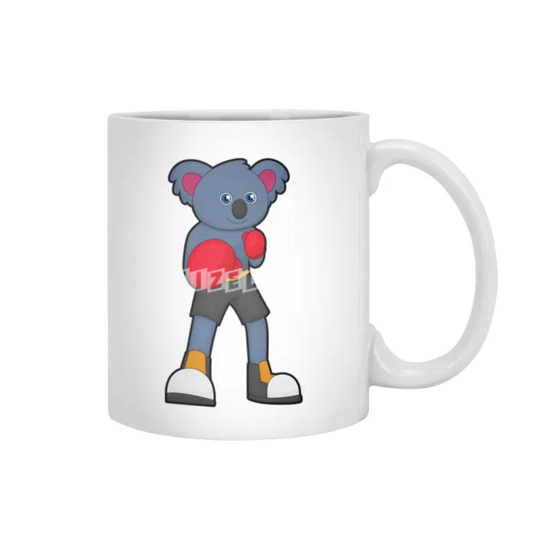 Koala at Boxing with Boxing gloves Beyaz Kupa