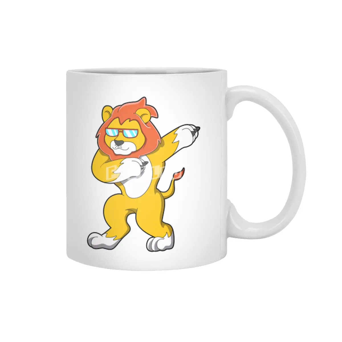 Lion at Hip Hop Dance Beyaz Kupa