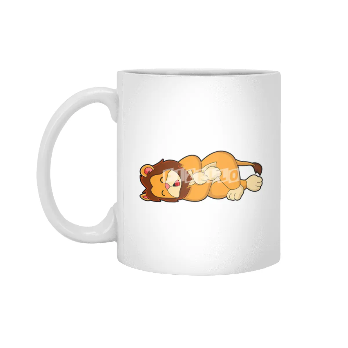 Lion at Sleeping Beyaz Kupa