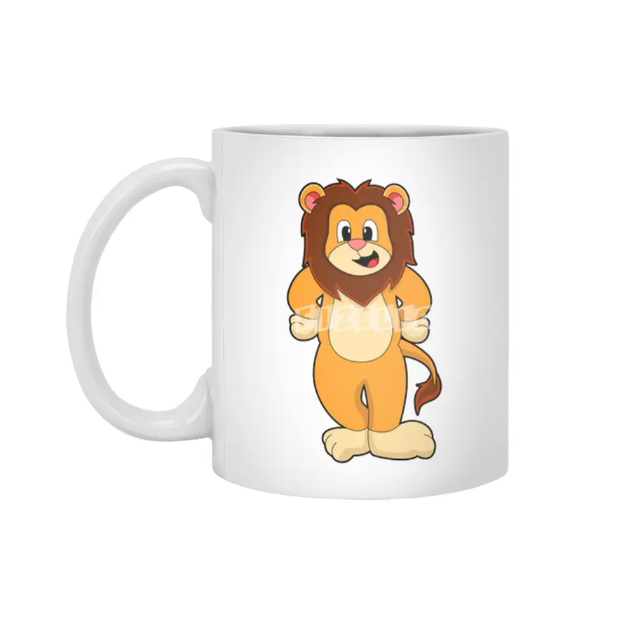 Lion standing Beyaz Kupa