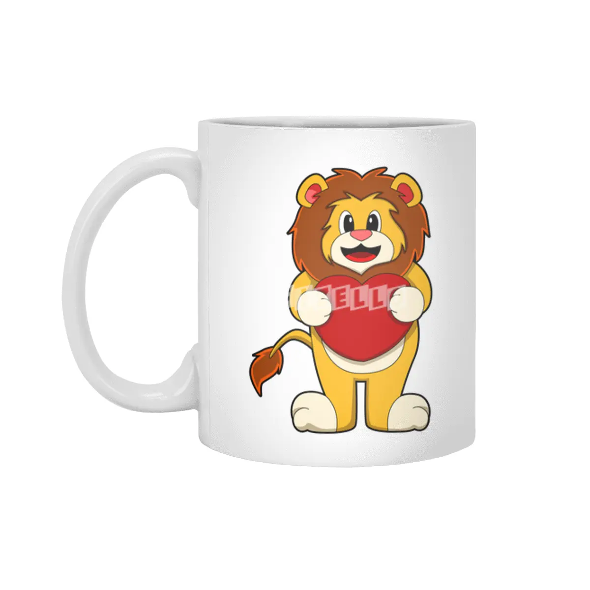 Lion with Heart Beyaz Kupa
