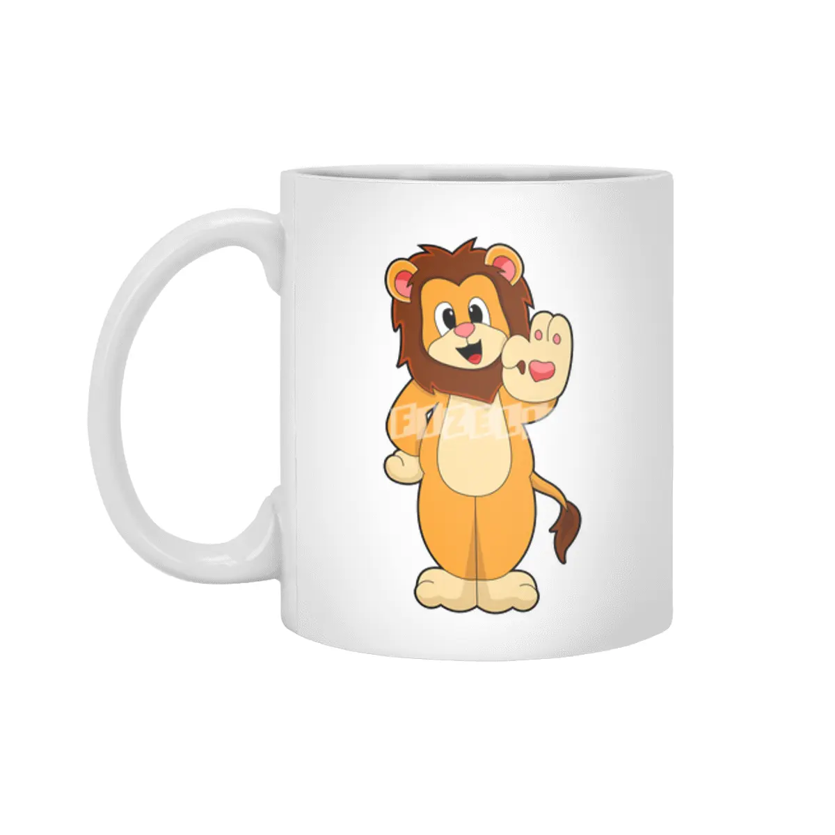Lion with Mane Beyaz Kupa