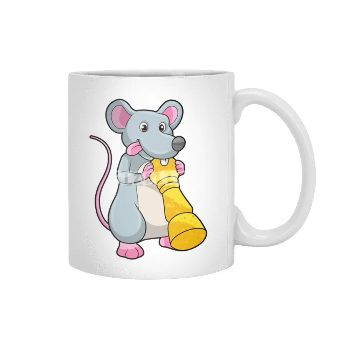 Mouse at Chess with Chess piece Pawn Beyaz Kupa