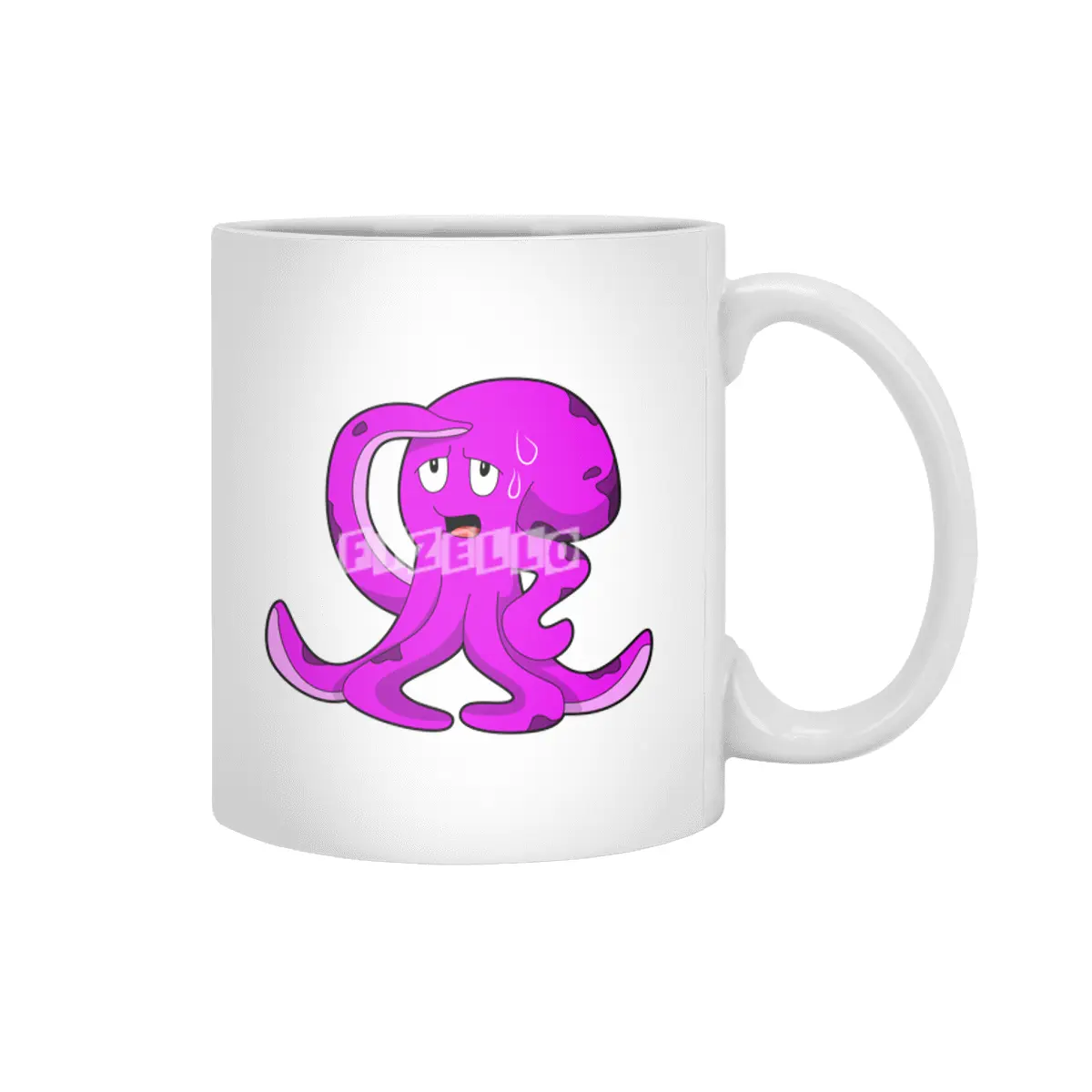 Octopus as Athlete at Sweating Beyaz Kupa