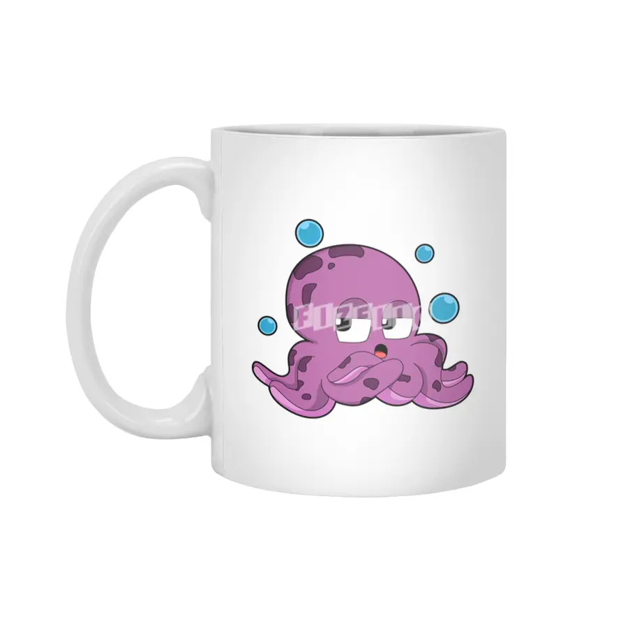 Octopus with Air bubbles Beyaz Kupa