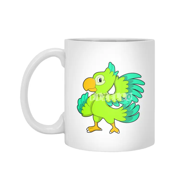 Parrot green Beyaz Kupa