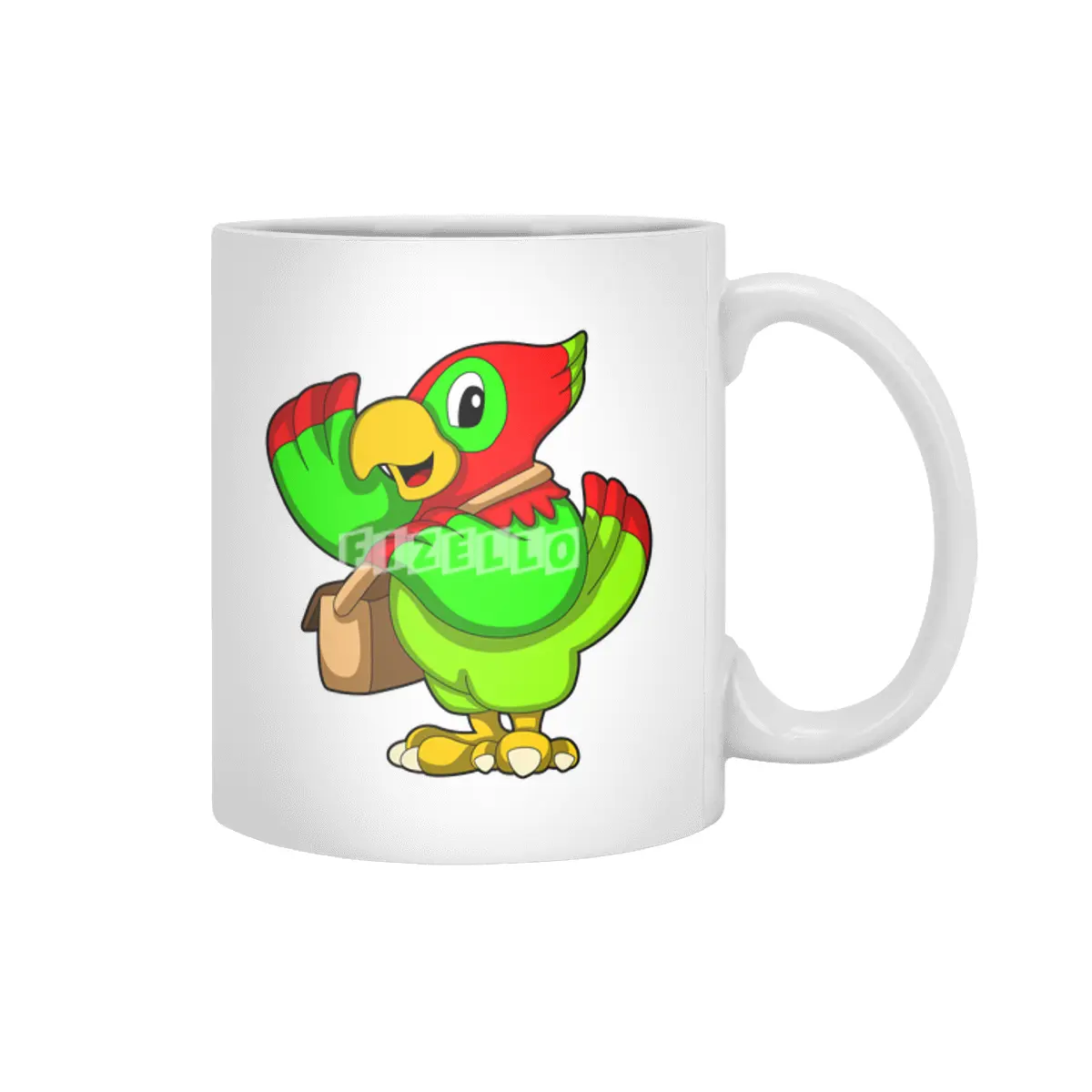 Parrot with Purse Beyaz Kupa