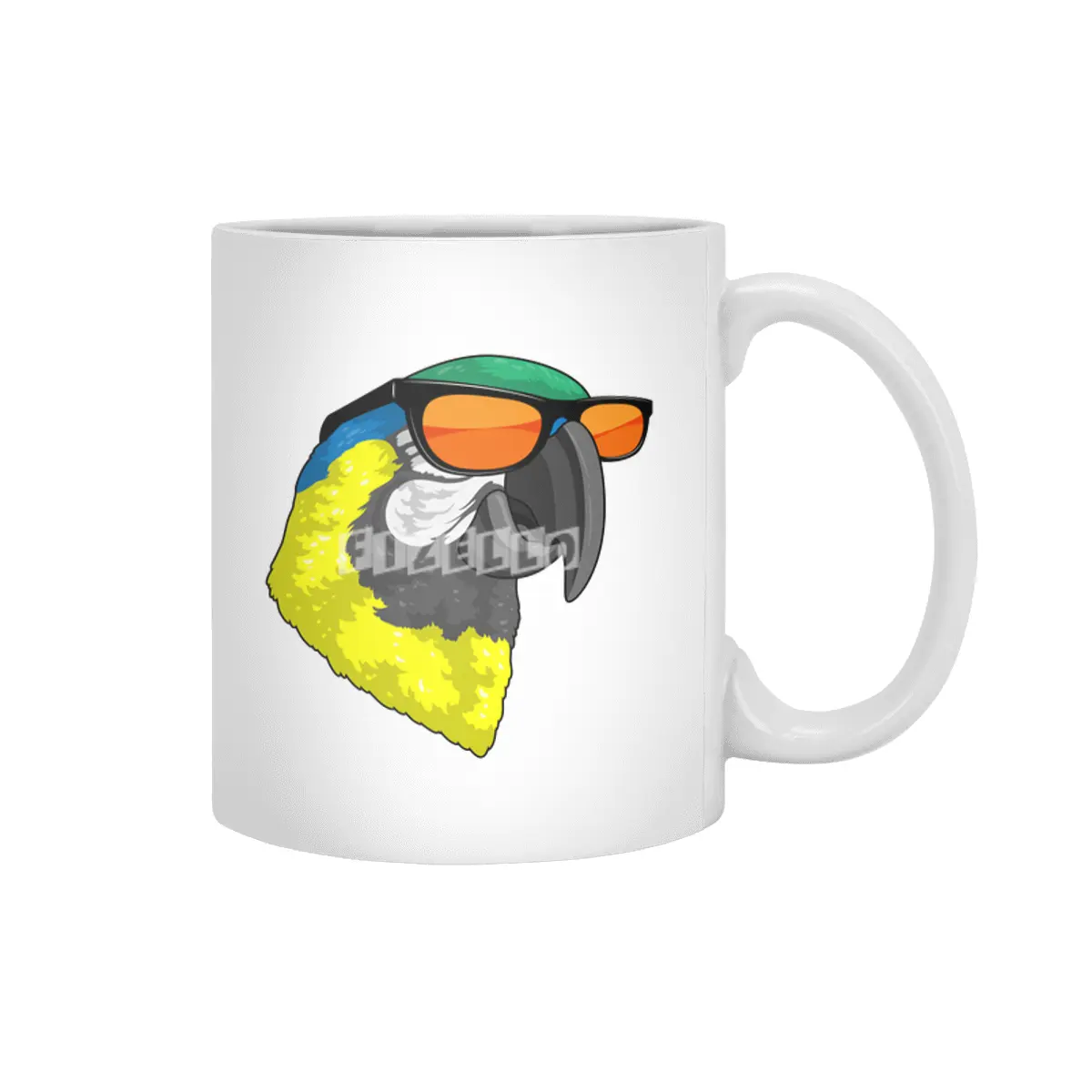 Parrot with Sunglasses Beyaz Kupa