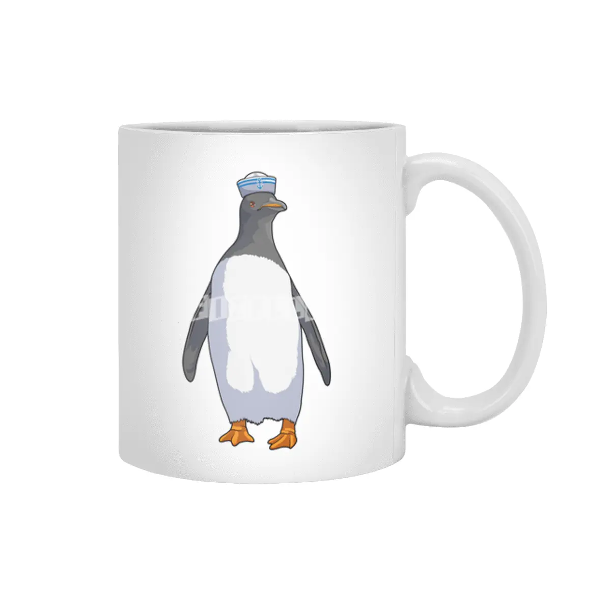 Penguin as Sailor with Hat Beyaz Kupa