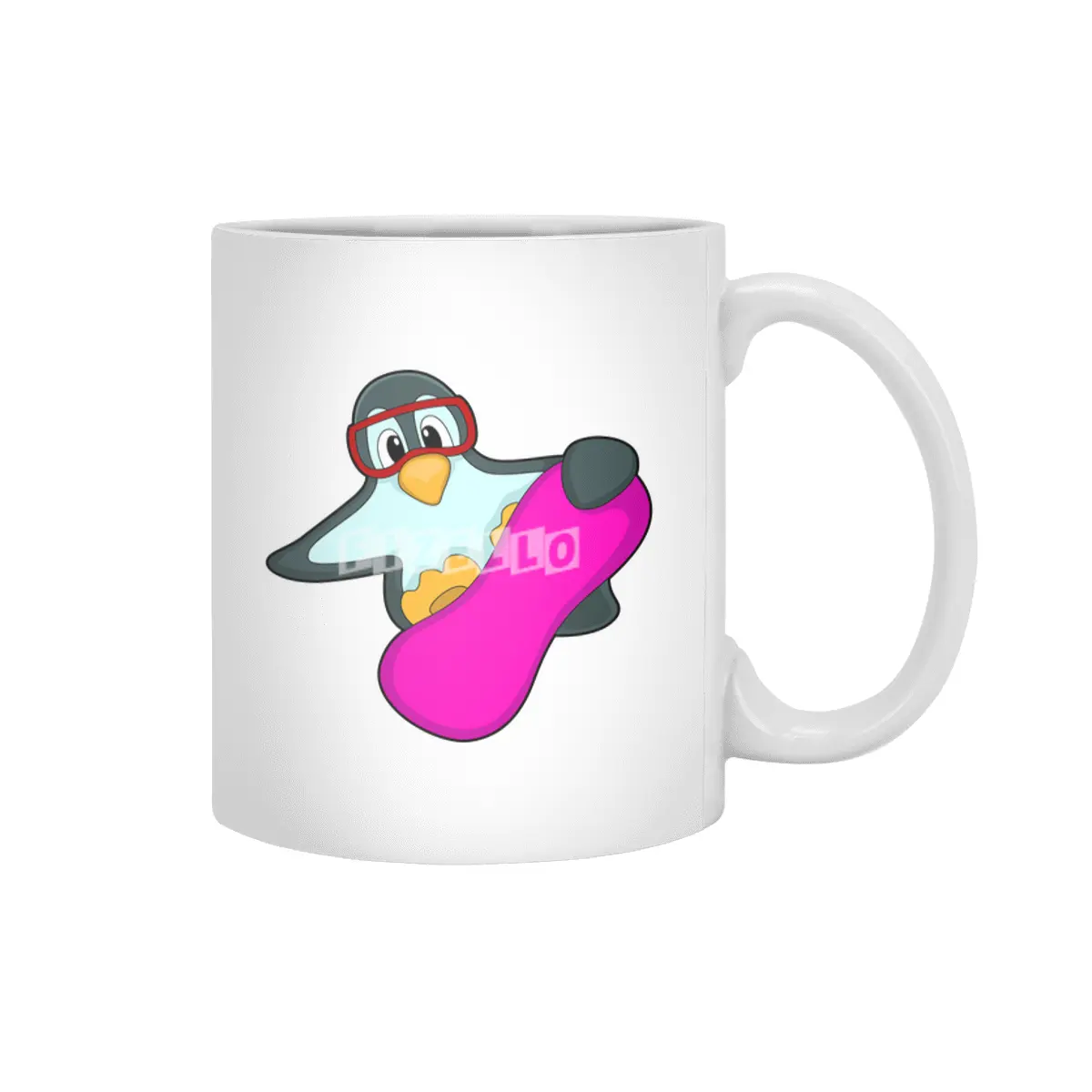 Penguin at Snowboard Sports & Ski goggles Beyaz Kupa