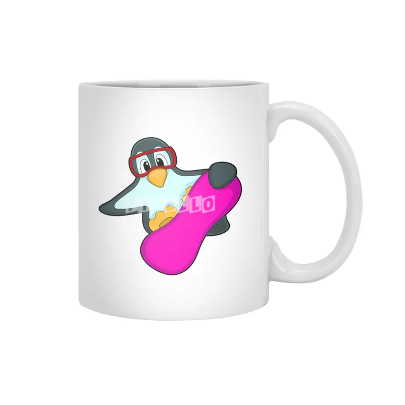 Penguin at Snowboard Sports & Ski goggles Beyaz Kupa