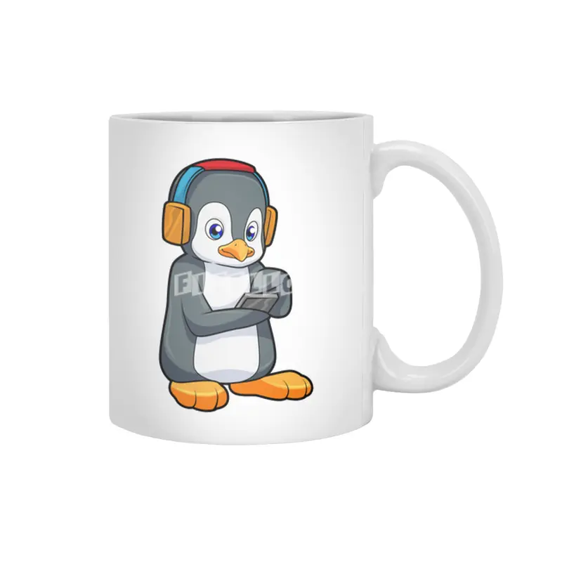 Penguin Music Headphone Beyaz Kupa