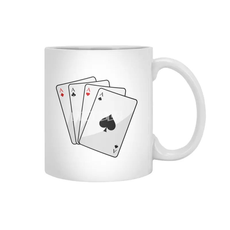 Quadruplets Aces Poker cards at Poker Beyaz Kupa