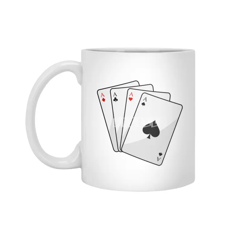 Quadruplets Aces Poker cards at Poker Beyaz Kupa