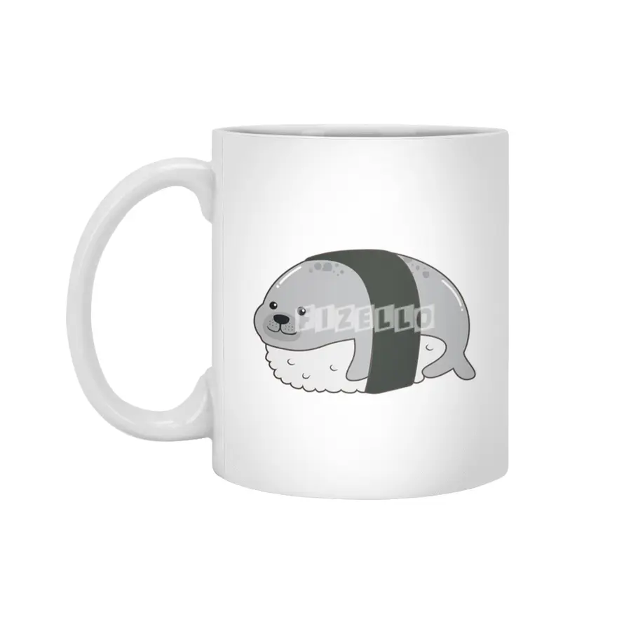Seal as Sushi Beyaz Kupa