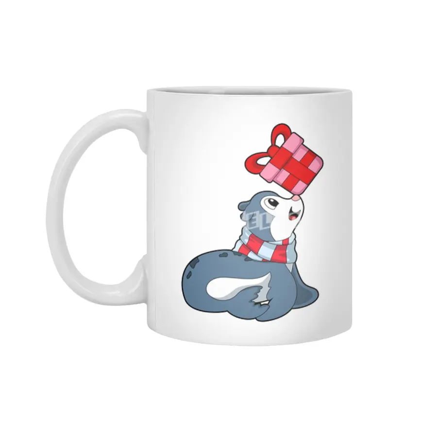 Seal with Gift Beyaz Kupa