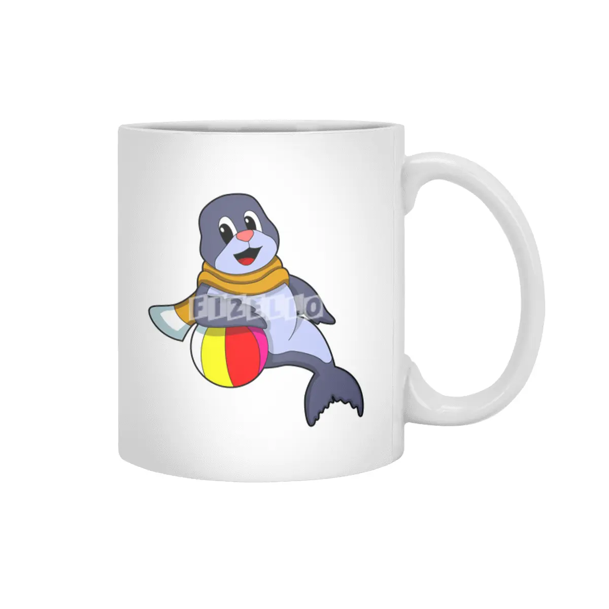 Seal with Water polo Beyaz Kupa