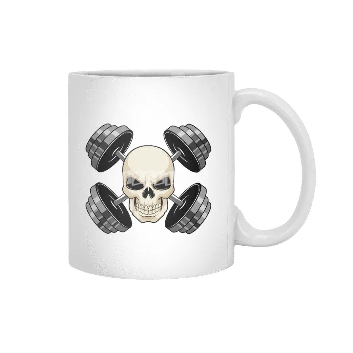 Skull Strength training Dumbbells Beyaz Kupa