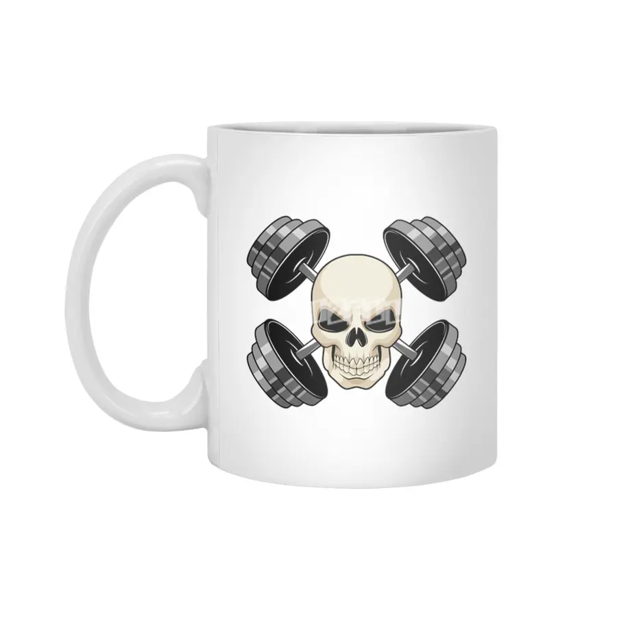 Skull Strength training Dumbbells Beyaz Kupa