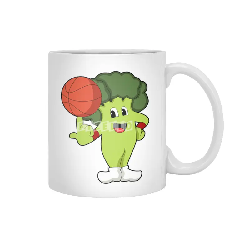 Broccoli at Basketball Sports Beyaz Kupa