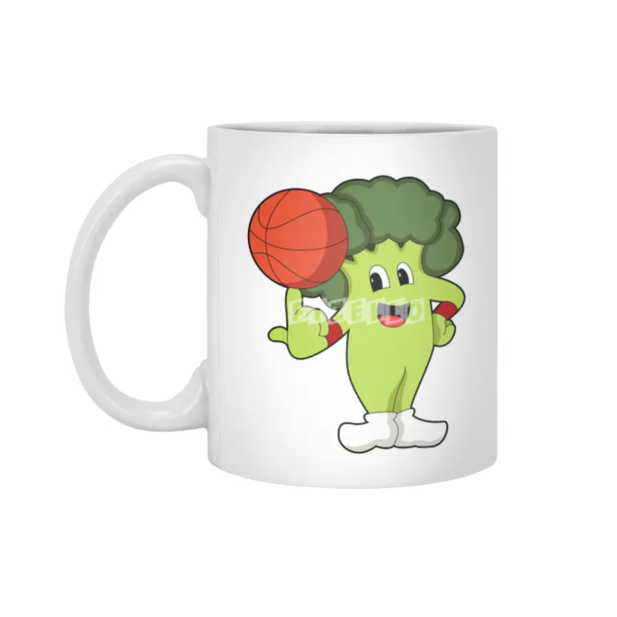 Broccoli at Basketball Sports Beyaz Kupa