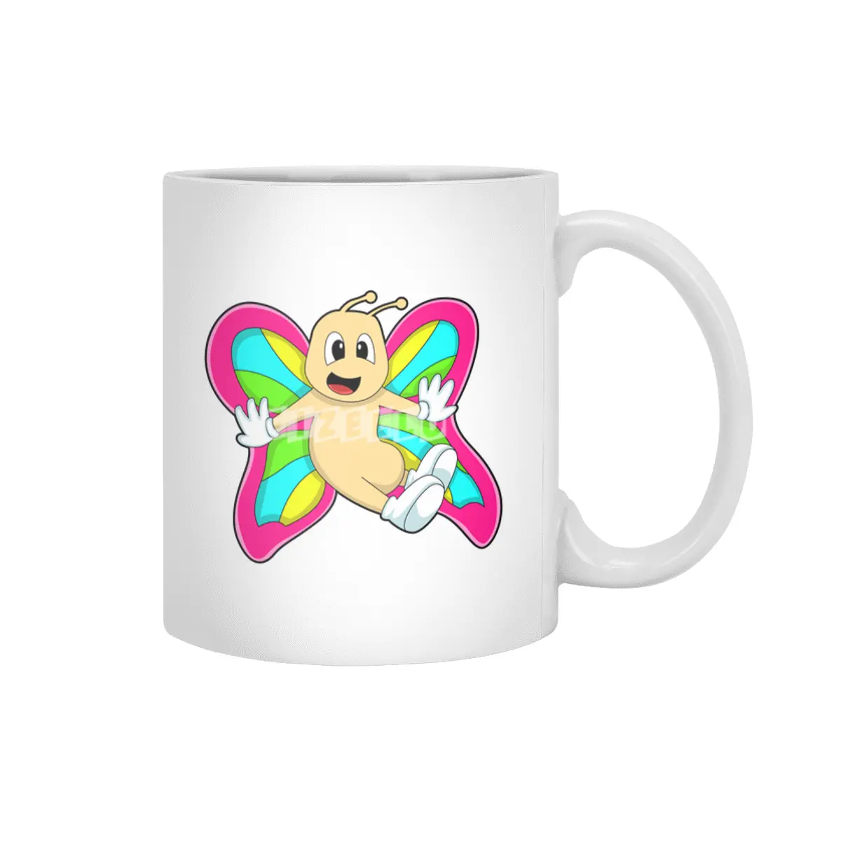 Butterfly colourful Beyaz Kupa